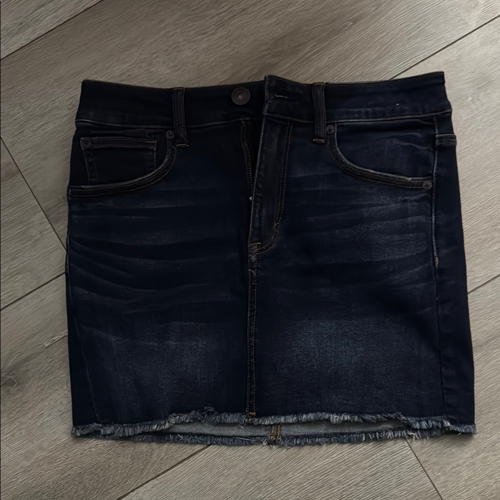 Dark Denim Skirt